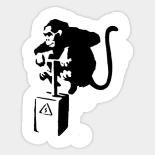 Monkey Detonate Stencil Sticker